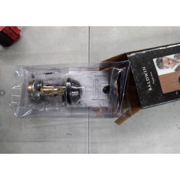 Baldwin Prestige 380 Round Single Cylinder Deadbolt Featuring SmartKey in Veneti - Picture 2 of 5